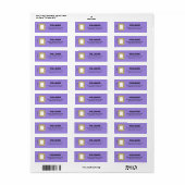 FRIENDS™ | Etiket Afstuderen Peepgat Lijst (Full Sheet)