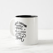 Friends Forever Bijgewerkte Mok van tweetone koffi (Voorkant links)