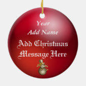 Friends Forever Heart kerstversiering Keramisch Ornament (Achterkant)