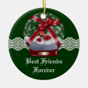 Friends Forever Heart kerstversiering Keramisch Ornament