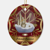 Friends Forever kerstversiering Keramisch Ornament (Links)