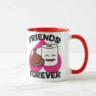 Friends Forever - Poop and Toilet Paper Roll Mok