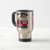 Friends Forever - Poop and Toilet Paper Roll Reisbeker (Voorkant links)