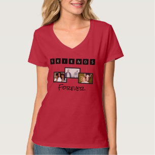 Friends Forever Vriendschapsdag Foto Collage T-shirt