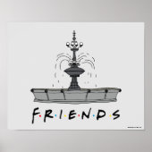 FRIENDS™ Fountain Poster (Voorkant)
