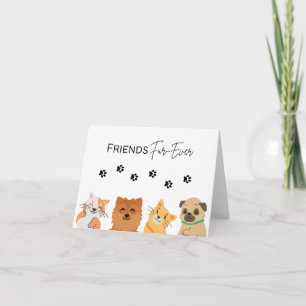 Friends Fur-Ever - Carte Pun