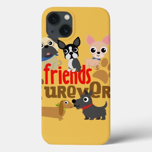 Friends Furever Dogs Puppies Case-Mate iPhone Case (Achterkant)
