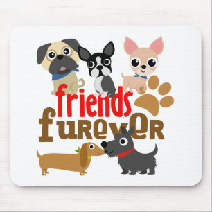 Friends Furever Dogs Puppies Muismat