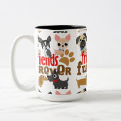 Friends Furever Dogs Puppies Tweekleurige Koffiemok (Links)