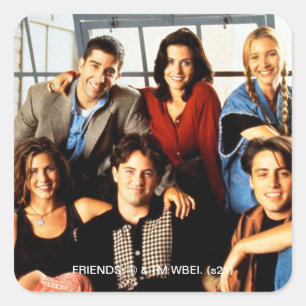 FRIENDS™   Gegoten in het appartement van Monica Vierkante Sticker