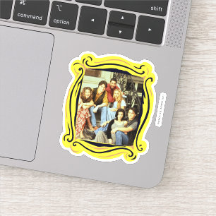 FRIENDS™   Gegoten vergadering op de stoep Sticker