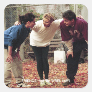FRIENDS™   Geller Bowl Team Monica Vierkante Sticker
