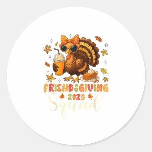 Friends Giving Squad 2025 Herfst Dankbaar Tha Ronde Sticker
