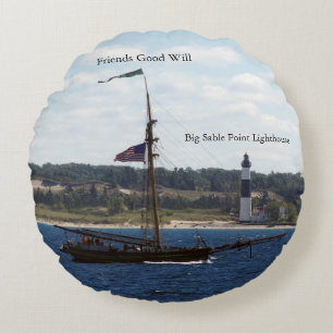Friends Good Will & Big Sable Light coussin rond