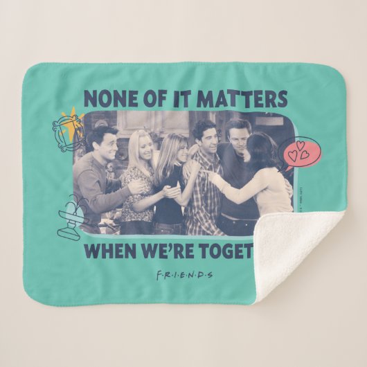 FRIENDS™ | Groep Hug Sherpa Deken (Voorkant (horizontaal))