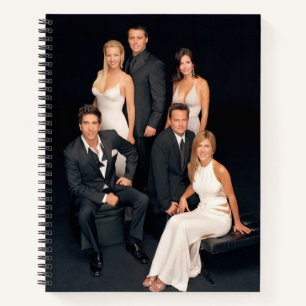 FRIENDS™ Groep in zwart-wit — Formulier Draag Notitieboek