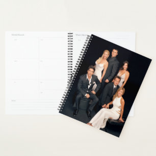 FRIENDS™ Groep in zwart-wit — Formulier Draag Planner