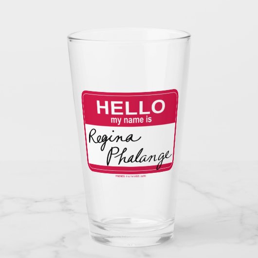 FRIENDS™ | Hallo Mijn naam is Regina Phalange Glas (Voorkant)