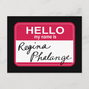 FRIENDS™   Hallo Mijn naam is Regina Phalange Uitnodiging Briefkaart