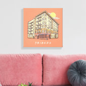FRIENDS™ | Het Apartementengebouw van Monica Canvas Afdruk (Insitu (Woonkamer))