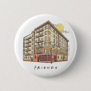 FRIENDS™ Het Apartementengebouw van Monica Ronde Button 5,7 Cm