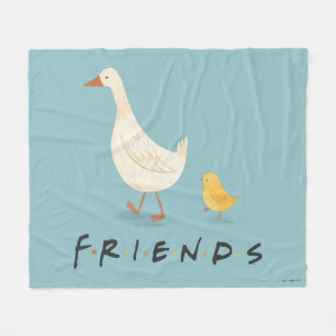FRIENDS™ Het Kuiken en de Eend Fleece Deken
