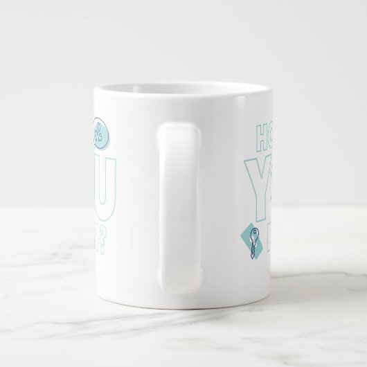 FRIENDS™ | Hoe doe je dat? Extra Grote Beker (Achterkant)