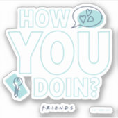 FRIENDS™ | Hoe doe je dat? Sticker (Voorkant)