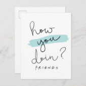 FRIENDS™ | Hoe doe je dat? Uitnodiging Briefkaart (Voorkant / Achterkant)