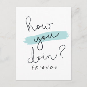 FRIENDS™ Hoe gaat het ermee? Uitnodiging Briefkaart