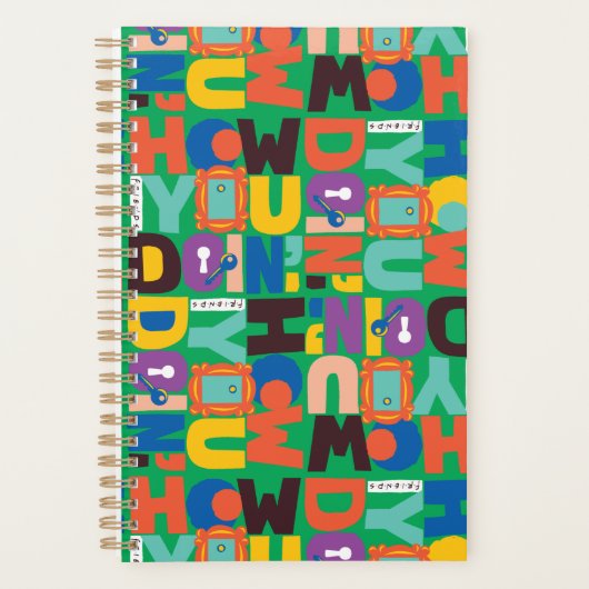 FRIENDS™ | Hoe je het levendige patroon doet Planner (Voorkant)