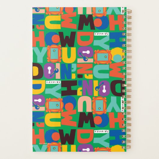 FRIENDS™ | Hoe je het levendige patroon doet Planner (Achterkant)