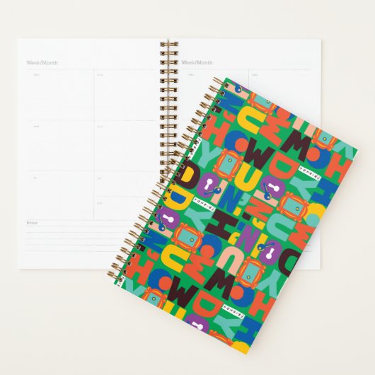 FRIENDS™ | Hoe je het levendige patroon doet Planner (Display)