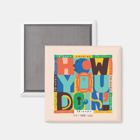 FRIENDS™ | Hoe u het doet" - Levendig grafisch Magneet (Voorkant / Achterkant)