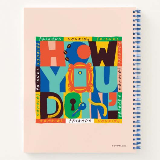 FRIENDS™ | Hoe u het doet" - Levendig grafisch Notitieboek (Achterkant)