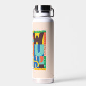 FRIENDS™ | Hoe u het doet" - Levendig grafisch Waterfles (Achterkant)