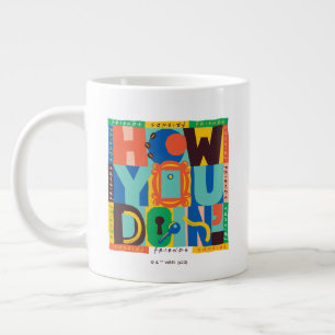 FRIENDS™ How You Doin' - Levendig Grafisch Ontwe Extra Grote Beker