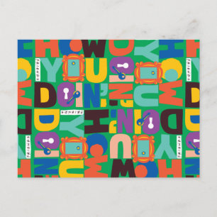 FRIENDS™ How You Doin' Levendig Patroon Briefkaart