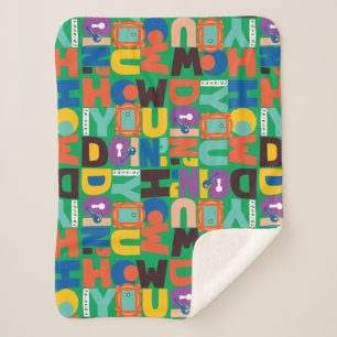 FRIENDS™ How You Doin' Levendig Patroon Sherpa Deken