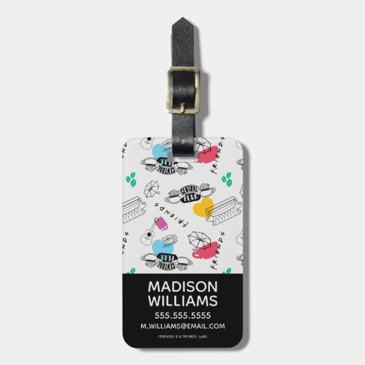 FRIENDS™ | Icon Pattern Bagagelabel (Voorkant verticaal)