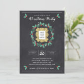 FRIENDS™ | Invitation de fête de Noël sur tableau  (Debout devant)