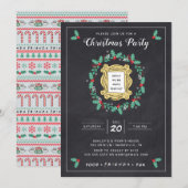 FRIENDS™ | Invitation de fête de Noël sur tableau  (Devant / Derrière)