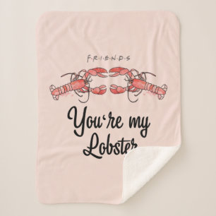 FRIENDS™   Je bent mijn Lobster Waterverf Quote Sherpa Deken