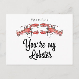 FRIENDS™   Je bent mijn Lobster Waterverf Quote Uitnodiging Briefkaart