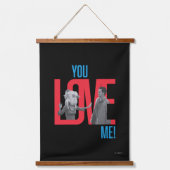 FRIENDS™ | Je houdt van me Quote Hangend Wandkleed (Voorkant)
