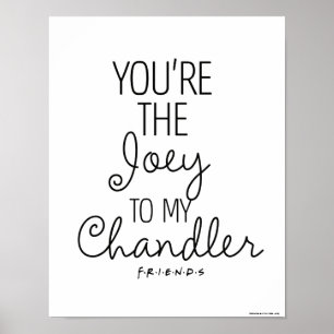FRIENDS™ Jij bent de Joey voor mijn Chandler Poster