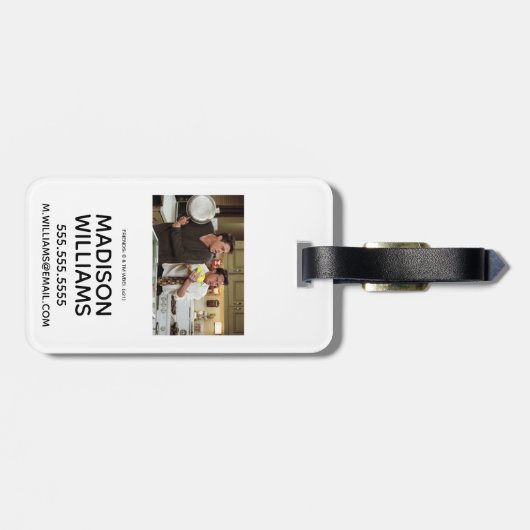 FRIENDS™ | Joey & Chandler Scared Bagagelabel (Achterkant horizontaal)