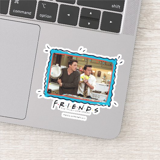 FRIENDS™ | Joey & Chandler Scared Sticker (Detail)