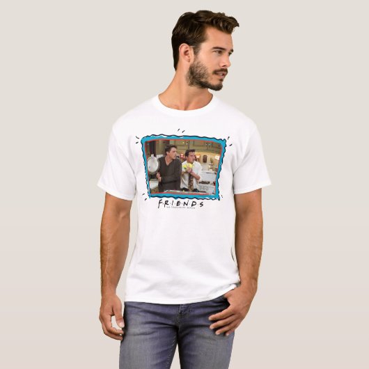 FRIENDS™ | Joey & Chandler Scared T-shirt (Voorkant volledig)
