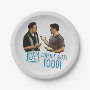 FRIENDS™ Joey deelt geen eten! Papieren Bordje